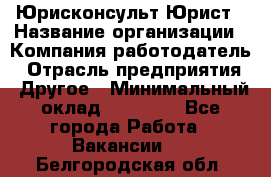 Юрисконсульт/Юрист › Название организации ­ Компания-работодатель › Отрасль предприятия ­ Другое › Минимальный оклад ­ 15 000 - Все города Работа » Вакансии   . Белгородская обл.